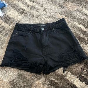 High waisted black KanCan shorts - size large (28ish)